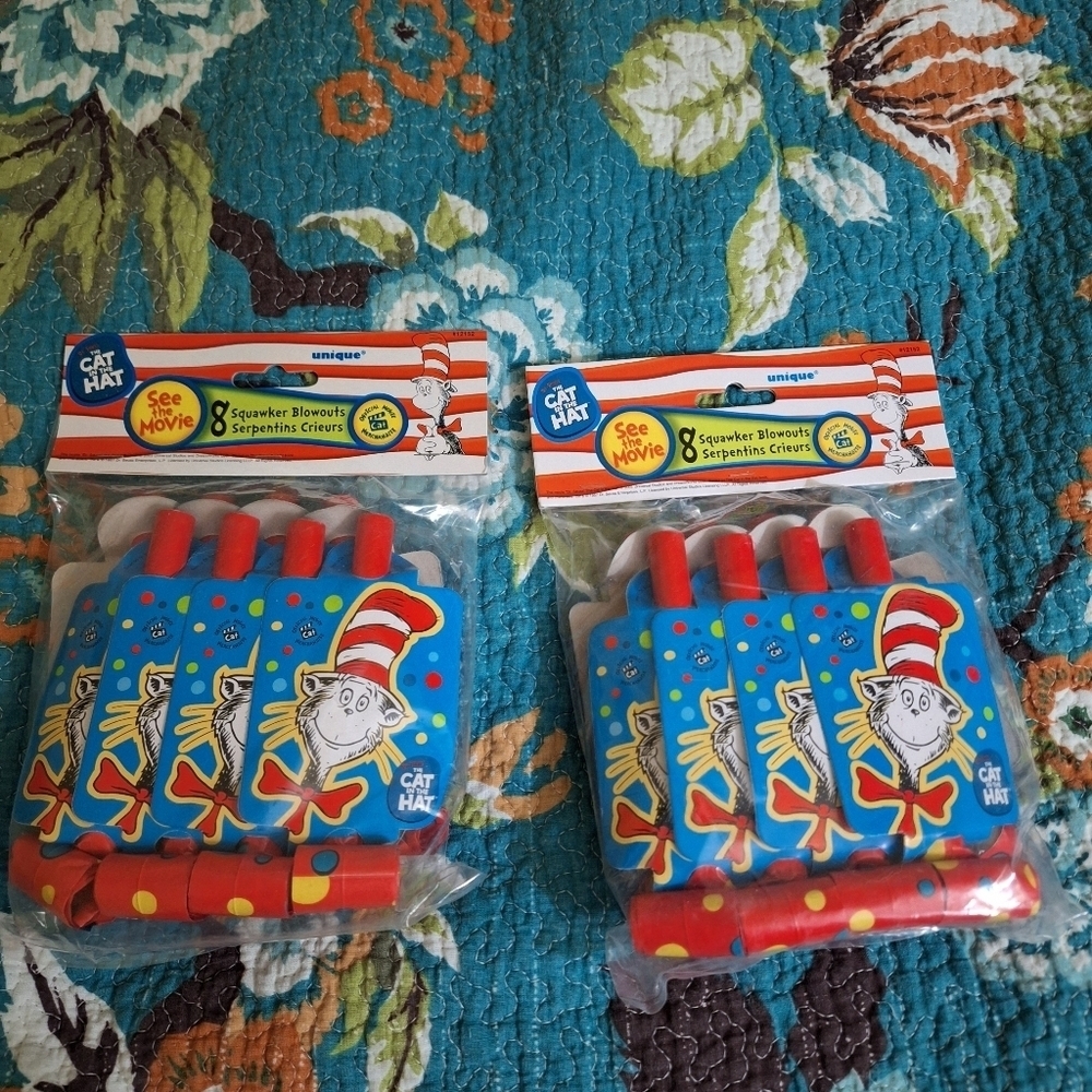 Vintage 2003 Dr Seuss Party Supplies Brand New
